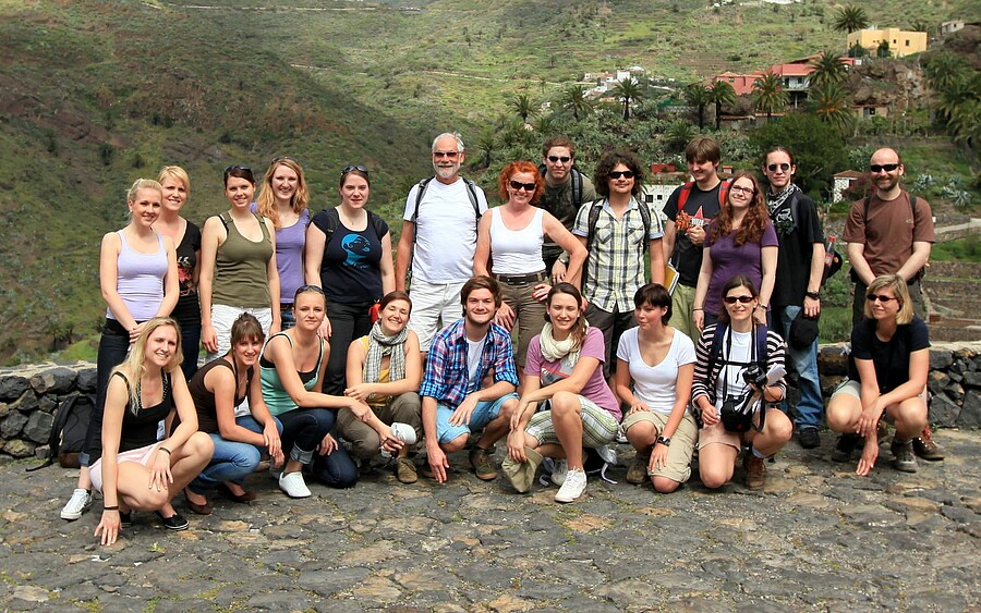 Foto: Gruppenbild aus der Exkursion nach Teneriffa